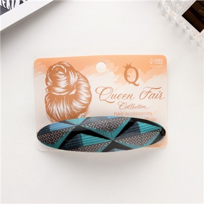 Заколка - автомат для волос «Сильва», геометрия блеск, 9.5 см, МИКС