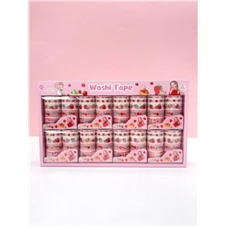 Набор декоративного скотча 10 шт. "Food stories", girl, шоу-бокс 8 шт.