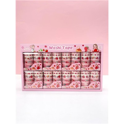 Набор декоративного скотча 10 шт. "Food stories", girl, шоу-бокс 8 шт.