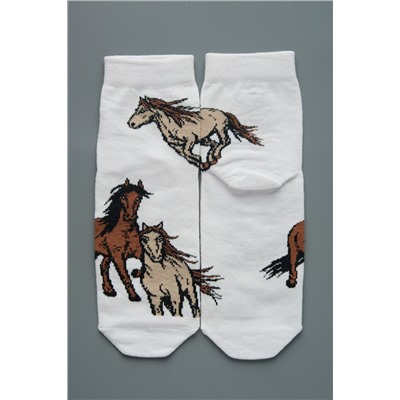 Носки женские Лошадки (набор 3 пары)