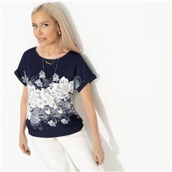 Футболка свободной посадки, Жду чудо (floral print)