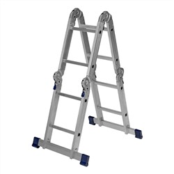 Лестница шарнирная алюминиевая, 4 х 2 ступени, Сибртех