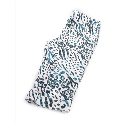 1108 WHITE/BLUE Шорты женские