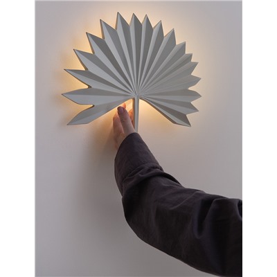Светильник настенный Palm Leaf, 30х24 см, белый