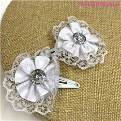 Детский зажим Тик-так Цветок 12 шт 5,5 см ТК12