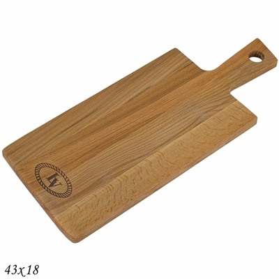 888-492 Доска разделочная с ручкой 43x18