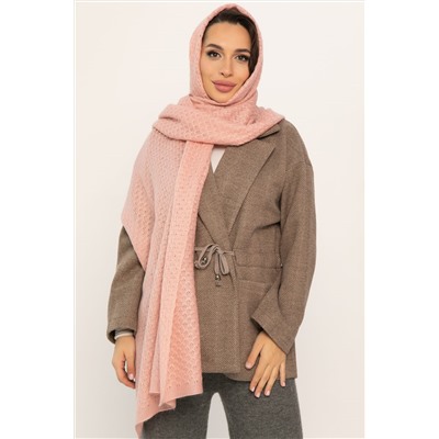 Вязаный палантин (пудра) ВП04-1М