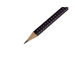 Карандаш ч/г Faber-Castell "Grip 2001 Two Tone", HВ, заточен., черный/розовый
