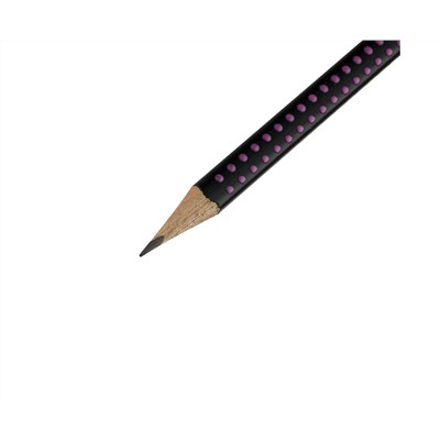 Карандаш ч/г Faber-Castell "Grip 2001 Two Tone", HВ, заточен., черный/розовый