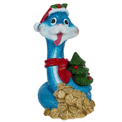 Фигурка декоративная "Змея", L7 W6 H9,5 см, 4в.