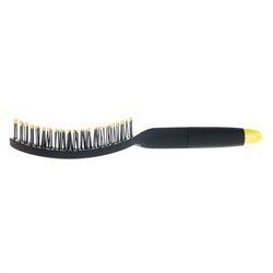 Dewal Щетка для укладки волос продувная широкая / Banana Black BNN82, черный