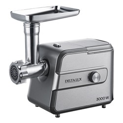 Мясорубка электрическая 3000 Вт DELTA LUX DE-603M серая