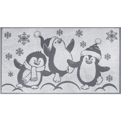 Полотенце махровое 6с103.412ж1 Пингвины(графит5) 0х90см