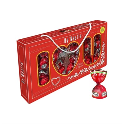 Набор конфет Вишня в ликере ( I love U) 150г/Фрязинская КФ