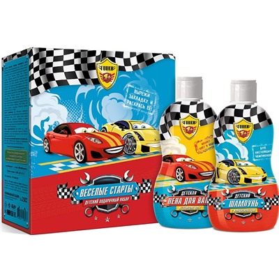 ТАЧКИ Набор ВЕСЕЛЫЕ СТАРТЫ (Шамп.-Конд.250+Пена для ванн250)