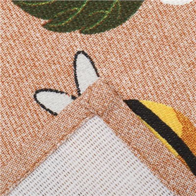 Набор кухонных полотенец Доляна Bee and bunny 2 шт., 28×46 см, рогожка, 100% хлопок, 160 г/м²