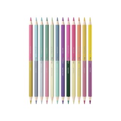 Карандаши 12шт 24цв Berlingo "SuperSoft. Pastel" шестигран,двусторонние,заточ,европод