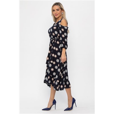 Платье Призма (синее) П13772-10М