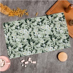Полотенце Доляна Apple flowers 35х60 см, 100% хлопок, рогожка 164 г/м2