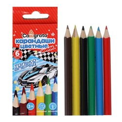 Карандаши цветные 6 цветов МИНИ Calligrata «Машинка»