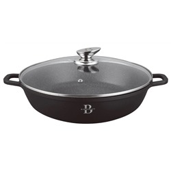 818-009 Сотейник 3,9л с крышкой 28см в под.уп.(х6)Алюминий