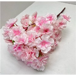 Цветы искусственные декоративные Абрикосовый цвет 5 веток 60 цветков 47 см