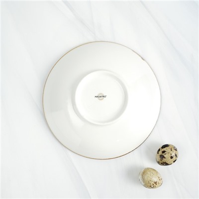 Салатник Magistro «Церера», 400 мл, d=16.2 см, фарфор, оранжевый