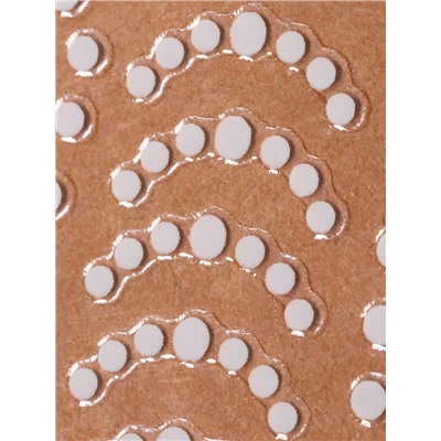 Наклейки для ногтей «Бусинка», белые