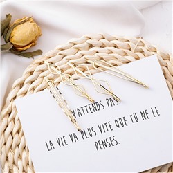 Набор заколок-невидимок для волос 10 шт. металлические. Цвет: Золото