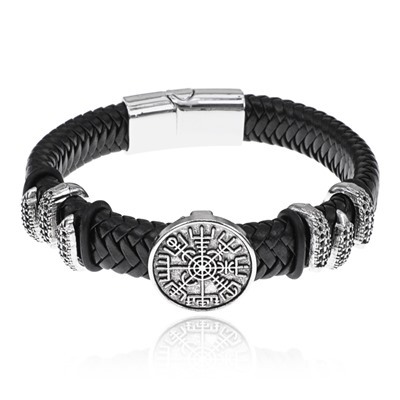 BS871 Кожаный браслет Вегвизир, 21см