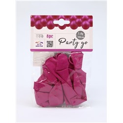 Набор воздушных шаров 8 шт. "Monochrome magic", rose red (30 см)