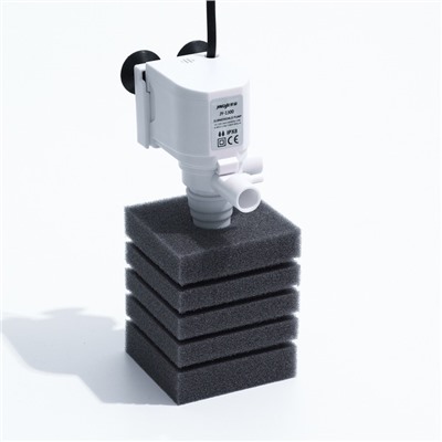 Губка прямоугольная для фильтра турбо № 7, 8×8×10 см, серая