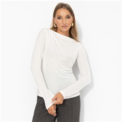 Лонгслив с декоративной сборкой, Линия утончённости