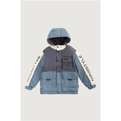 Куртка утеплённая для мальчика NIKASTYLE 4м4525 Графит джинс Nikastyle