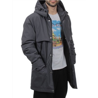 8891 DK. GRAY Куртка мужская зимняя облегченная (130 гр. холлофайбер)
