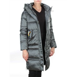 9106 AQUAMARINE Пальто зимнее женское  FLOWEROVE (200 гр. холлофайбера)