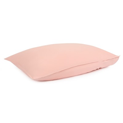 Набор из двух наволочек цвета пыльной розы из органического стираного хлопка из коллекции Essential, 50х70 см