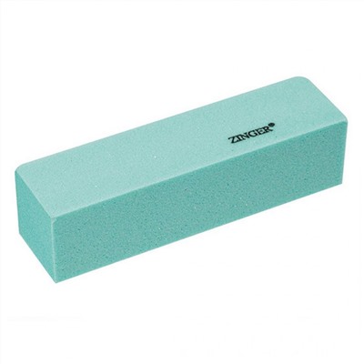 Zinger Бафик для шлифовки ногтей 4-х сторонний / Classic EK-111, 120 грит, зеленый