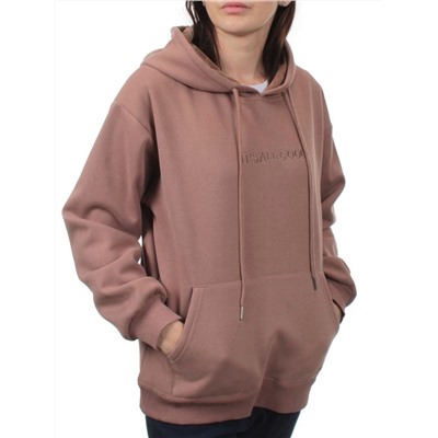 A12 BROWN Худи женское (85% хлопок, 15% полиэстер)