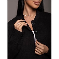 Женский бомбер мод.2167 / Черный