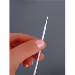 Микробраши для наращивания и ламинирования ресниц, набор - 50 шт., 9.5 см, белая