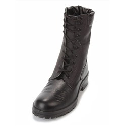05-9007 BLACK Ботинки зимние мужские (искусственная кожа, искусственный мех)