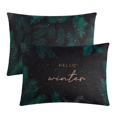 Комплект наволочек «Этель» Winter, 50×70 см, 2 шт., бязь, хлопок 100%