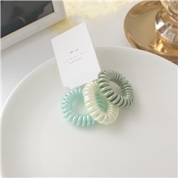 Набор резинок-пружинок для волос 3 шт. Перламутровые