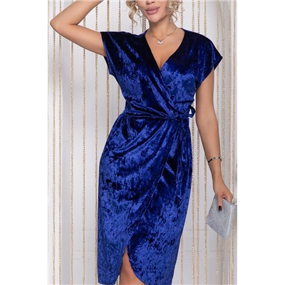 Платье Тайна жемчужины (синее) П12194-35