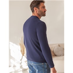 Джемпер-поло из хлопка с нейлоном