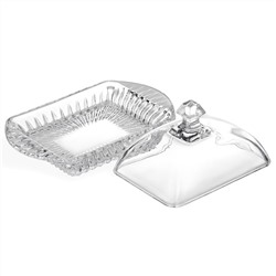 МАСЛЕНКА "MUZA CRYSTAL" 17,5*10,5 СМ. ВЫСОТА=9 СМ