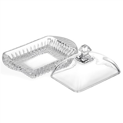 МАСЛЕНКА "MUZA CRYSTAL" 17,5*10,5 СМ. ВЫСОТА=9 СМ