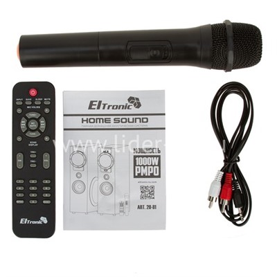 Колонка 08" (20-81 HOME SOUND) динамик 6шт/2х8"; 2х4"; 2х1.5" комплект 2 колонки ELTRONIC (красная)