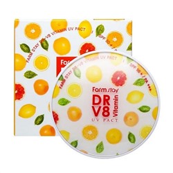 Farm Stay Компактная пудра с витаминами + сменный блок SPF 50/PA+++, №21